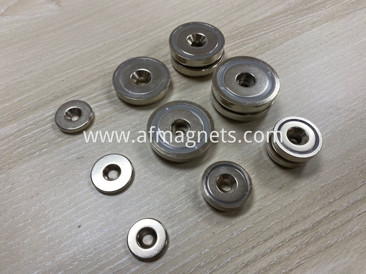 Custom Round Base Neodymium Pot Magnets